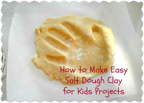 How To Make Easy Salt Clay Dough For Kids Art Projects Feltmagnet