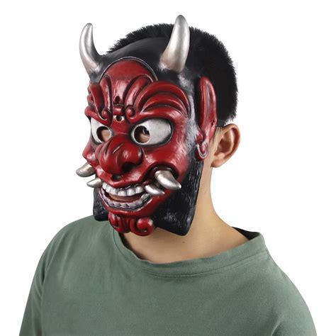 Buy Japanese Monster Cos Halloween Hannya Ghost Evil Devil Samurai Ghost Hannya Oni Haunted