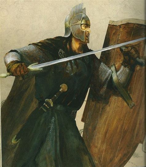 Numenorean Soldier Medieval Fantasy Tolkien Art Lotr Art