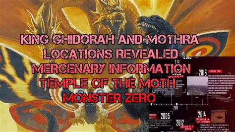 Godzilla 2 Monarch Timeline Ghidorah Frozen And Mothra Temple