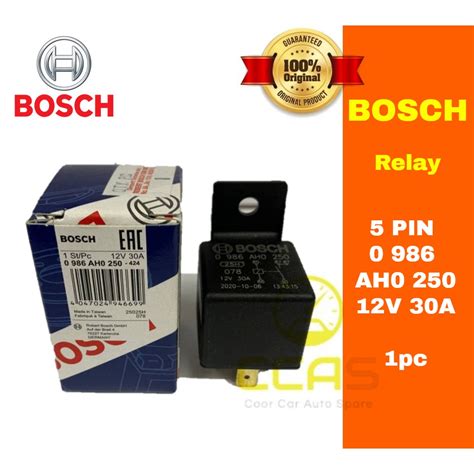 Bosch Relay 5pin 12v Universal Automotive Car Relay 12v 30a 5 Pin 0