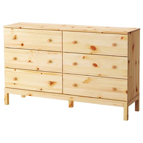 Has anyone put a chest of drawers or two under the kura bed as storage? TARVA 6-drawer chest - pine - IKEA