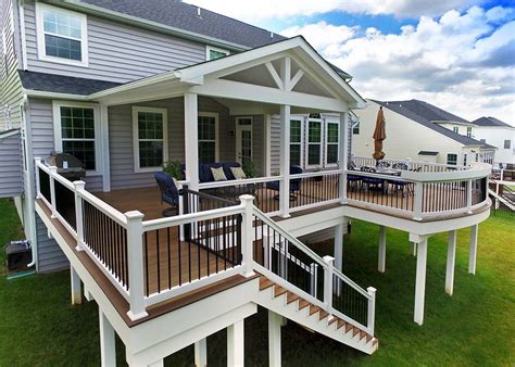 This Custom Deck And Porch Combo Was Designed And Built To Create More