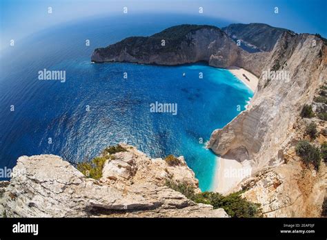 Navagio Beach Shipwreck Zakynthos Greece Stock Photo Alamy