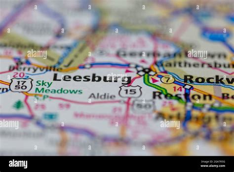 Map Of Leesburg Virginia Hi Res Stock Photography And Images Alamy