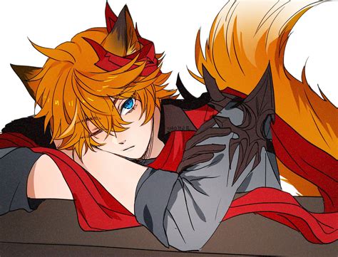 J 🌙 Genshin Impact 🍒 Jjk On Twitter Fox Boy Anime Fox Boy Cunning Fox