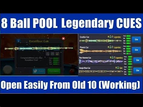 There is currently 143 cues: How to Open Legendary _ Free Legendary Cue in 8 Ball Pool ...
