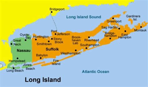 Long Island New York Is Comprised Of Two Counties Nassau County And
