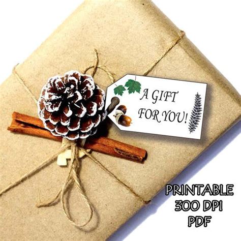 Find many great new & used options and get the best deals for gift wrap christmas pine cone snowmen at the best online prices at ebay! Printable Gift Tags, Gift Label, PINE CONE NATURE, Party ...