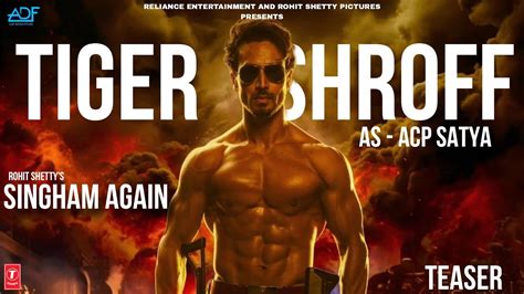 Tiger Shroff As Acp Satya In Singham Tiger Shroff First Look