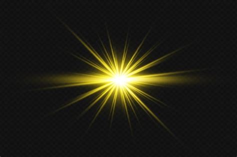 Premium Psd Abstract Yellow Light Rays With Sparks Exploding Glitter