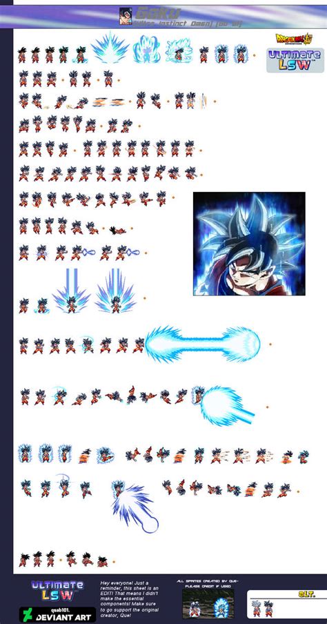 Ultra Instinct Omen Son Goku Go Gi Ulsw Sheet By