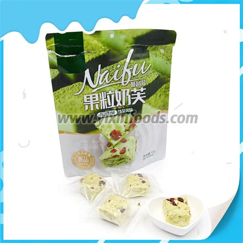 Matcha Flavor Fruit Grain Puff Wafer Biscuit Snacks China Snack Food