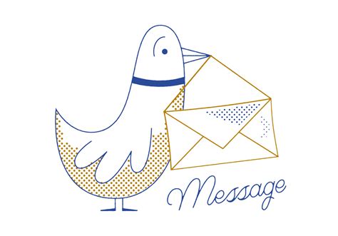Free Message Pigeon Vector Download Free Vector Art Stock Graphics