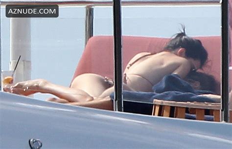 Kendall Jenner In A Bikini On A Yacht St Barts Aznude