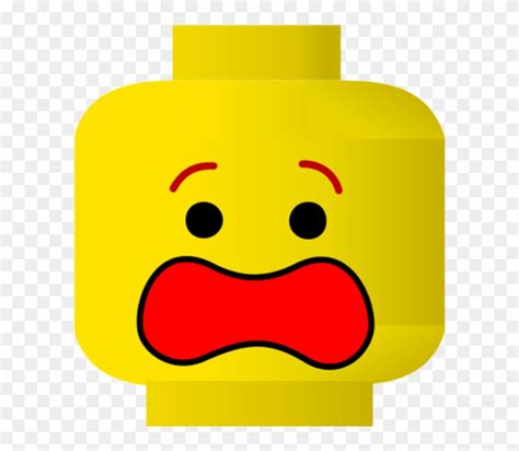 Scared Face Lego Smiley Scared Clip Art At Vector Clip Art Png