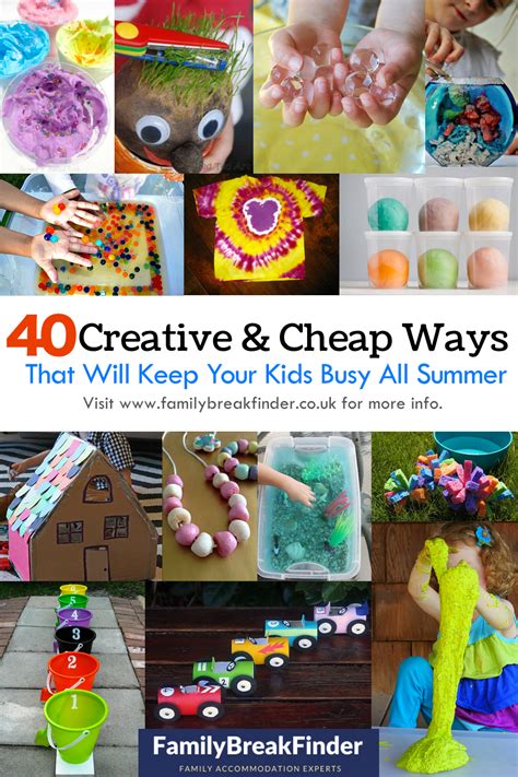 40 Creative And Cheap Ways To Keep Kids Busy All Summer