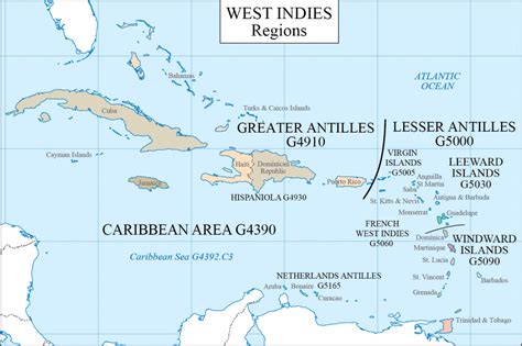 Lc G Schedule Map 13 Caribbean Regions Western Association Of Map