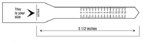 Ring Size Printable Ruler