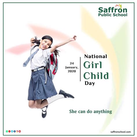 Celebrating The National Girl Child Day In 2020 Child Day Children Girl