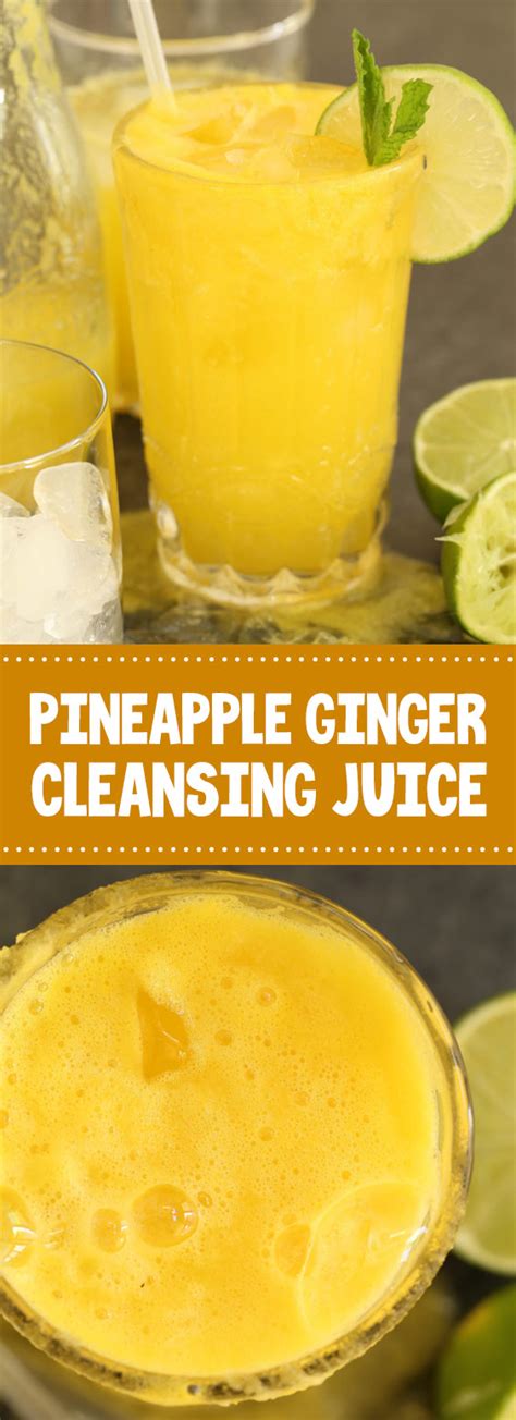 Pineapple Ginger Cleansing Juice