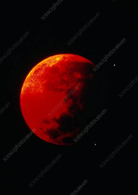 Total Lunar Eclipse Showing Moon Glowing Red Stock Image R3400033