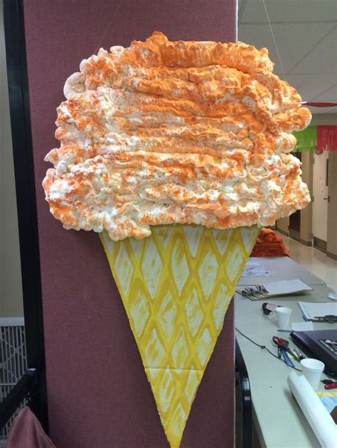 Giant Ice Cream Cone Decoration For Vbs Incrediworld Theme Giant Ice Cream Cone Decoration
