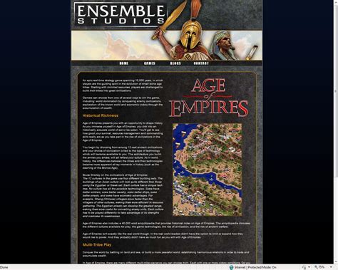 Ensemble Studios Website 29th Jan 2009 Remember Ensemble Studios