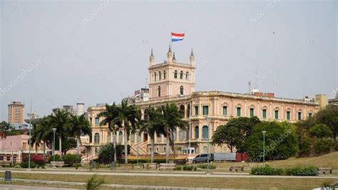 The first spanish colonists, unsuccessful in their search for gold, settled peacefully among the guaraní in the region of asunción, the present capital of paraguay. Presidential Palace Lopez Asuncion Paraguay - Stock Photo , #AFF, #Lopez, #Palace, #Presidential ...