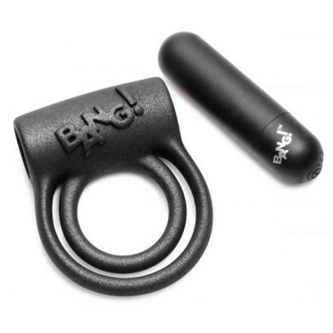 Bang 25 Function Silicone Cock Ring With Remote Control Black Sex Toys And Adult Novelties