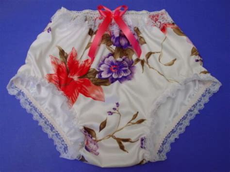 dbl silky satin frilly sissy panties choice of 5 colors ebay