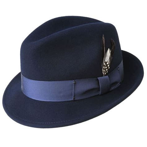 Mens Fedora Hat Tino By Bailey Of Hollywood Color Navy