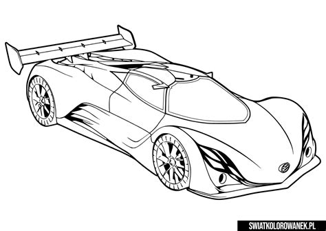 Kolorowanka Samochód Wyścigowy Darmowe Kolorowanki Do Druku