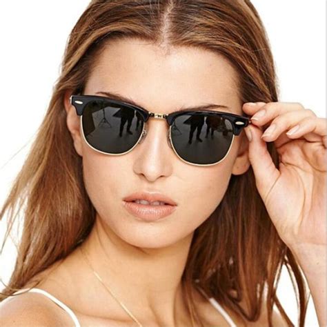 leonlion brand designer half metal sunglasses for men women