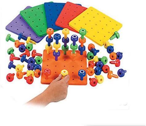 60 Stack It High Pegs And Peg Boards Autism Occupational