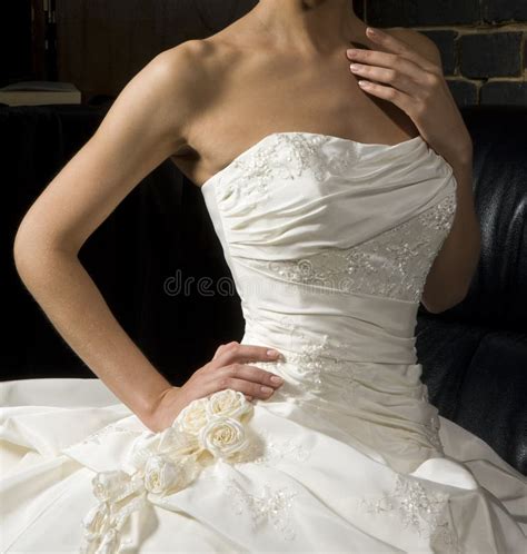 Wedding Dress Detail Back Stock Image Image Of Matrimony 36897963