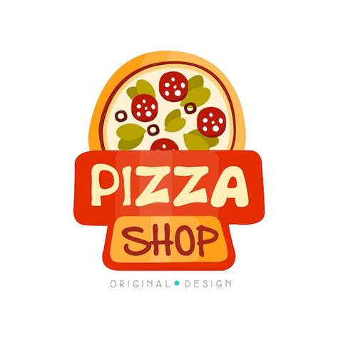 Premium Vector Pizza Shop Logo Design Template Label Of Pizza
