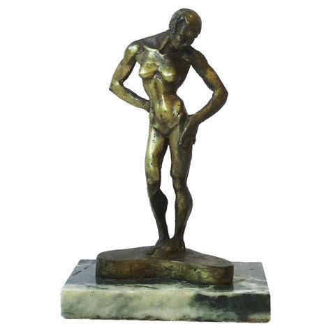 Bronze Art Deco Nude Sculpture By S Melani For Sale At 1stdibs S Melani Sculpture S Melani