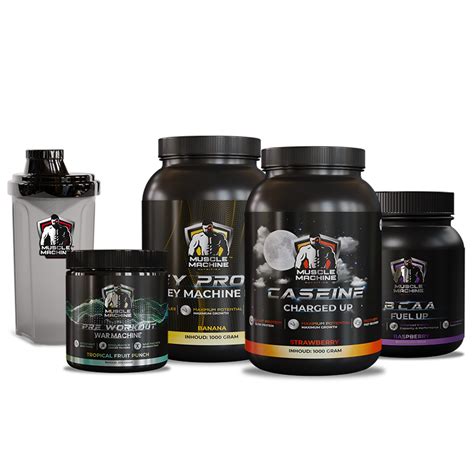 Droogtrain Pakket Muscle Machine Nutrition Hoogwaardige Kwaliteit Supplementen