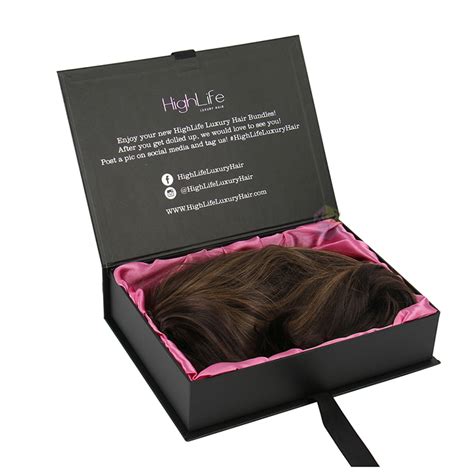 Custom hair extension boxes and packaging. Hair Extension Luxury Packaging Matte Black Box - Buy ...