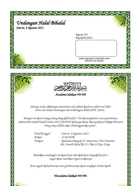 Contoh surat undangan syukuran rumah barufull description. Contoh Surat Undangan Syukuran Pernikahan