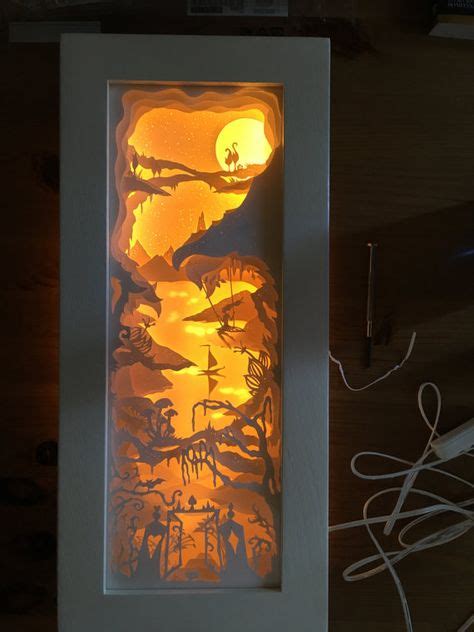 Pin by Emily Rose on DIY | 3d paper art, Shadow box art, Paper carving