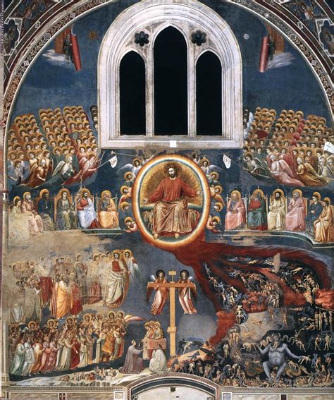 Giotto Di Bondone Last Judgment 1306 Fresco 1000 X 840 Cm Cappella