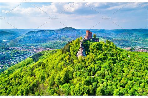 Trifels Castle In The Palatinate Forest Rhineland Palatinate Germany