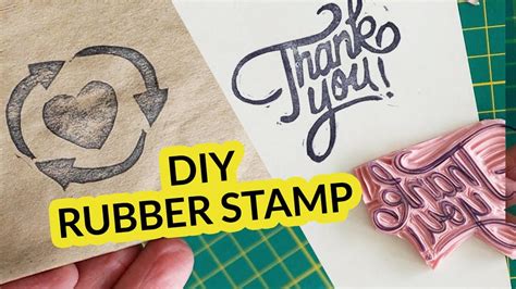 Diy Rubber Stamps Easy Packaging Stamps Youtube