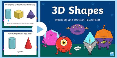 3d Objects Warm Up And Revision Powerpoint Twinkl