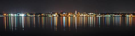 Erie Pa Night Panorama Photograph By Brian Fisher