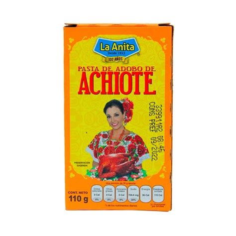 Especies Y Condimentos La Anita Achiote 110 Grs Fénix El Super De Casa