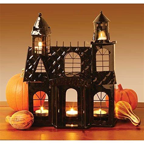Haunted House Black Metal Votive Candle Holder Fun
