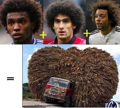 Fellaini out of this world. El pelo de Fellaini + el de Marcelo = a … | Humor Fútbol ...
